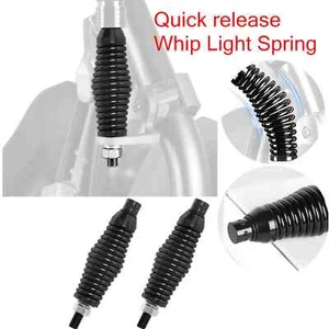 2PCS LED Spiral RGB LED Whip Light Spring Base Mount For ATV UTV RZR Polaris - Picture 1 of 10