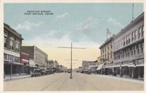 PORT ARTHUR Texas 1900-10s Proctor Street OLD PHOTO