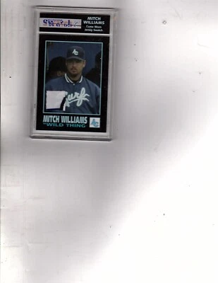 Camiseta deportiva Swatchit Mitch Williams 2003 usada en juegos a rayas WildThing IRc1 Foto 1 de 2