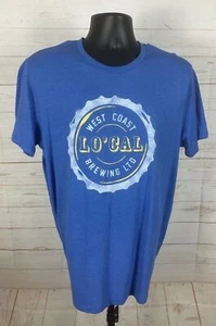 West Coast Brewing Old Navy Shirt Mens Adult Large Blue Short Sleeve Pre Owned - Picture 1 of 5