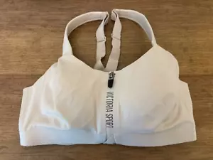 Victoria's Secret White Sport Logo 32D Sweat on Point Knockout Max Sport Bra - Picture 1 of 2