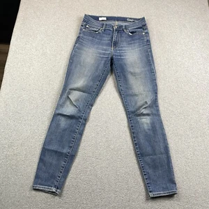 Gap Jeans donna 27s 28x27 vero skinny denim elasticizzato preppy casual scuola blu - Foto 1 di 21