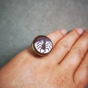 Gandhanra Unique Old West Asian Ring,Made of Ruby and Copper,From Pakistan - Picture 1 of 10