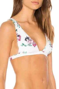 NWT Minkpink Swim Swimsuit Bikini Top Bra Size L PRETTY PETALS - Picture 1 of 3