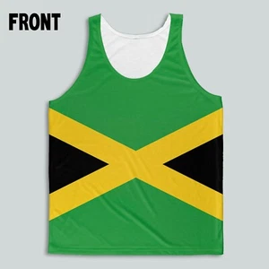 Jamaican Flag Jamaica Caribbean Carnival Womens Tank Top - Picture 1 of 3