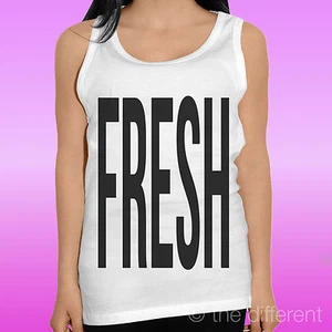 Tank Top Women 'Word Fresh Black' Gift Idea Road to Happiness - Picture 1 of 1
