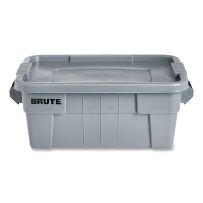 Bolsa tote Rubbermaid comercial BRUTE com tampa, 14 gal, 27,5" x 16,75" x 10,75", cinza - Imagem 1 de 4