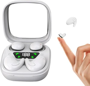 Flat Sleep Mini Invisibili Piccoli Auricolari Wireless Bluetooth Auricolari per Sle - Foto 1 di 8