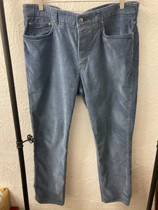 SPOKE - MID BLUE - NEEDLE CORD - TROUSERS - SIZE 38W / 30 L - Picture 1 of 9