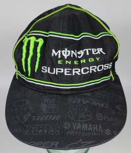 Monster Energy 2017 Supercross Las Vegas 5 paneles sombrero con patrocinadores ajustable - Imagen 1 de 7