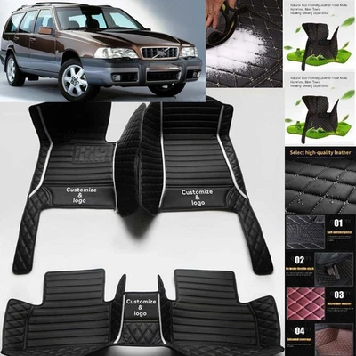 For Volvo V70 Car Floor Mats Waterproof Auto Custom Liner Carpets PU Leather Foto 1 de 4