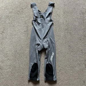Culotte con tirantes de ciclismo gris vintage 3/4 longitudes talla L SEB largo de bicicleta años 90 italiano - Imagen 1 de 13