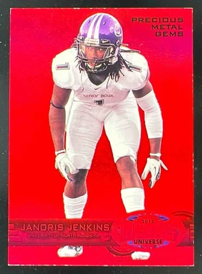 2012 Fleer Retro Ultra Metal Precious Metal Gems Red #88 Janoris Jenkins RC /100 - Image 1 of 2