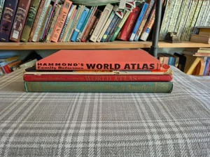 Hammonds selbstrevisierender überlegener Atlas der Welt + 3 Hammonds Atlas Lot - Bild 1 von 20