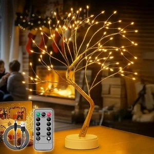 LED Baum Lichter LED Lichterbaum Weihnachtsdeko Licht mit Fernbedienung Timer - Bild 1 von 12