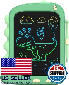 8.5" LCD Doodle Board - Green Dinosaur Drawing Pad for Kids 2-6 Years Old - Afbeelding 1 van 6
