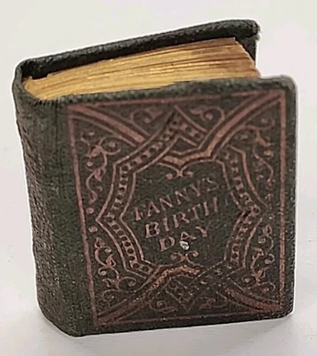 Antique Miniature  Children's Book 1866 FANNY'S BIRTHDAY By Aunt Fanny HC Foto 1 de 4