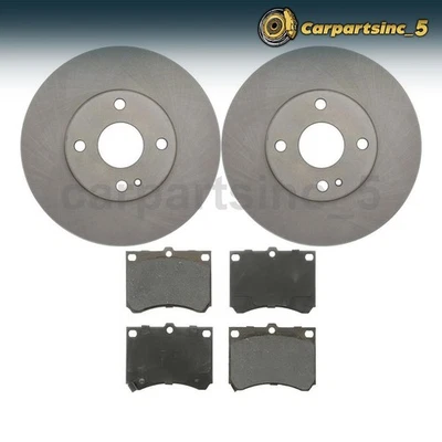 Brake Rotor Brake Pad Front 3PC for Mazda Protege 1.8L 1990 - 1996 - Image 1 of 3