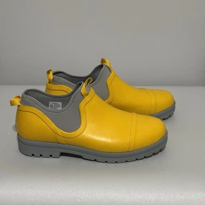 LL Bean Mujer Resistente Botas de Agua Sin Cordones Impermeables Botines Amarillo Talla 11 Medianas Foto 1 de 4