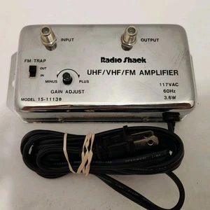 RADIO SHACK ARCHER UHF/VHF/FM AMPLIFIER MODEL 15-1113B Vintage TESTED FREE SHIP - Picture 1 of 11