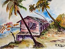 Roberto Irizarry son of Epifanio Fano Irizarry Watercolor Puerto Rico Art