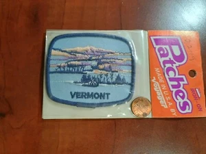 NEU Vintage Voyager Vermont Souvenir Patch gesticktes Emblem Staat zum Aufbügeln, Nähen - Bild 1 von 3