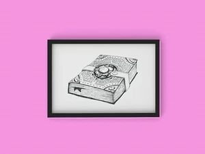 Beautiful Magic Book A4 Poster Print Decor Gift Wall Art - Picture 1 of 1