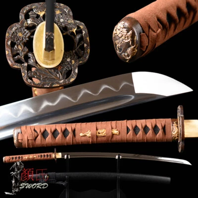 Top Grade Japanese Samurai Katana Clay Tempered 1095 Carbon Steel Sharp Sword武士刀 - Image 1 of 4