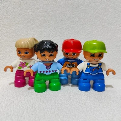 Lego Duplo 4pc Lot miniFigures Boy Girl Child Children Kids  People - Изображение 1 из 4