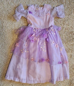 Girls Dress - Trish Scully - Pink - Size 5 - Pink Purple w CUTE Floral Patterns  - Picture 1 of 5