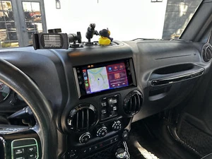 For Jeep Wrangler 2007-2015 JK 7'' Car Stereo Radio  CarPlay Android 13 GPS - Picture 1 of 24