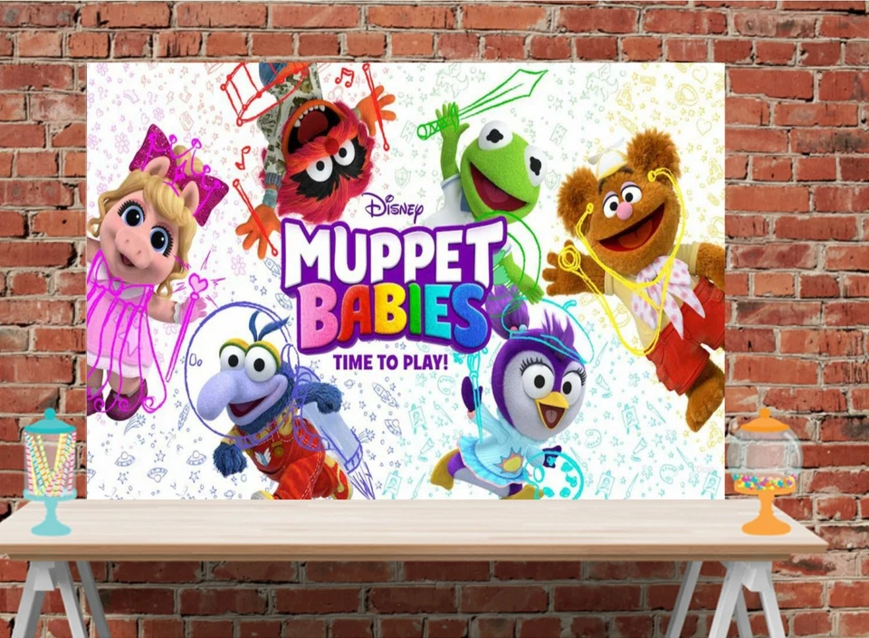 Banner de cumpleaños de vinilo para bebés Muppet 3x6 Foto 1 de 2