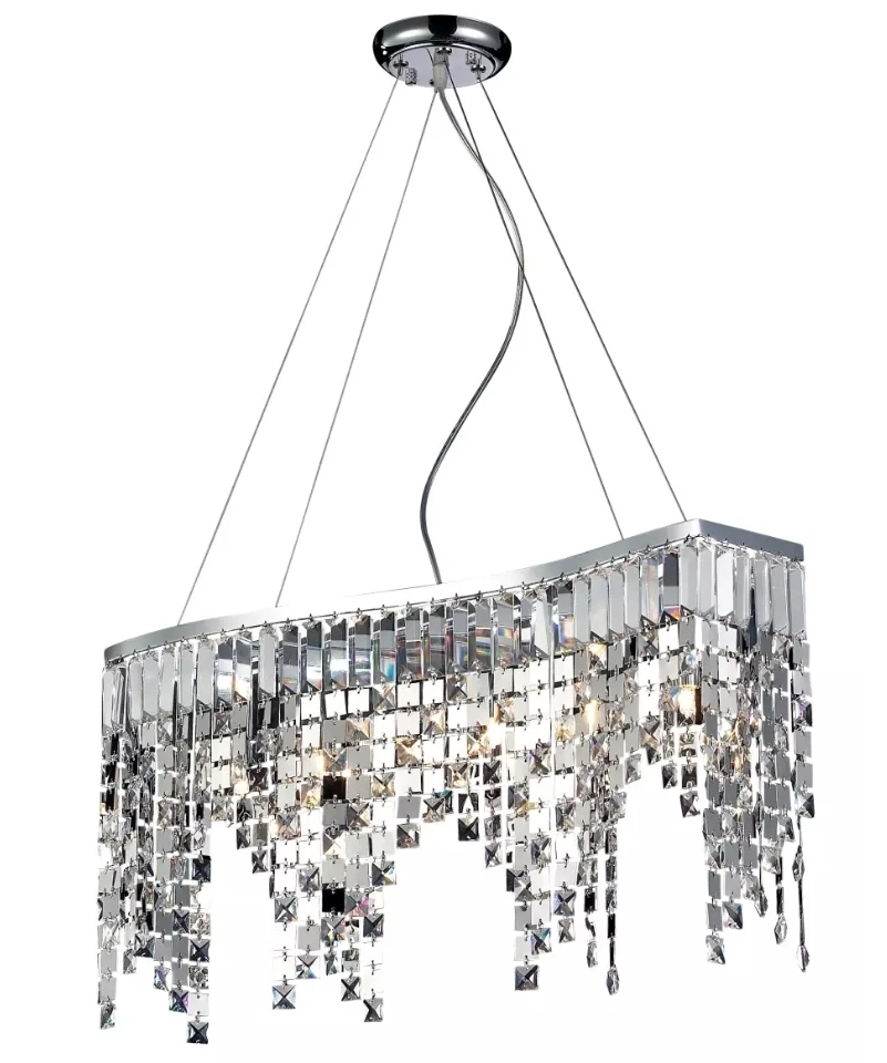 Lámpara de araña Z-Lite 857CH cromo y cristales Nyssa 6 luces 1 nivel Foto 1 de 1