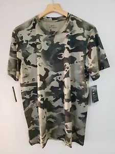 Camisa de entrenamiento Nike Dri-Fit Swoosh talla grande manga corta camuflada CU8477-342 nueva con etiquetas - Imagen 1 de 3