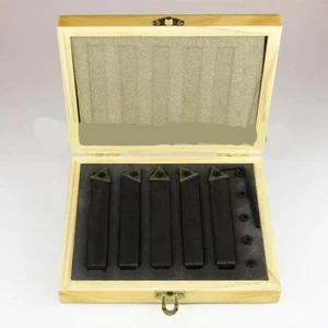 3/8 5 Pc Indexable Carbide Insert Turning Tool Bit Lathe Set C6 Chipbreaker - Picture 1 of 3