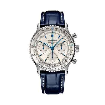 Breitling Navitimer B01 Chronograph 41 Silver Dial Blue Strap AB0139A71G1P1 - Image 1 of 4