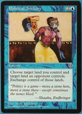 Political Trickery Mirage NM Blue Rare MAGIC MTG CARD (ID# 197550) ABUGames