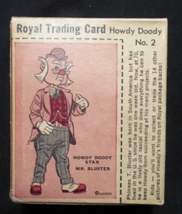 1950 Royal Dessert Mr Bluster #2 COMP UNOPENED BOX NICE! Howdy Doody Pineapple - Picture 1 of 3