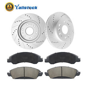 Front Drilled Rotors Brake Pads for Chevy Silverado 1500 Avalanche