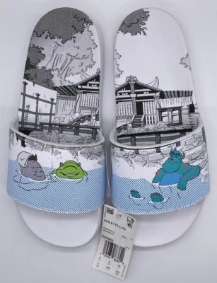 Adidas Originales X Monsters Inc. Adilette Lite Mike & Sulley Blanco Talla 6 GX0995 Foto 1 de 4