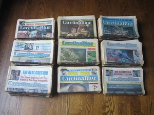 125+ CARTE BLU CAROLINA VINTAGE ANNI 80 NORTH CAROLINA TAR HEELS MICHAEL JORDAN - Foto 1 di 1