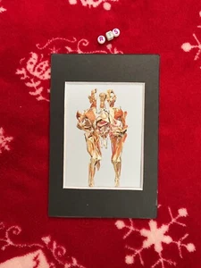 Gallery Card ,ART PRINT by GUNTHER VON HAGENS  , Mounted , MEDICAL ANATOMY OOAK - Picture 1 of 3