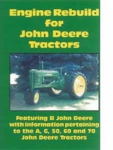 DVD Video John Deere Modelo B, A, G, 50, 60 y 70 Servicio de Reconstrucción de Motor de Tractor - Imagen 1 de 1