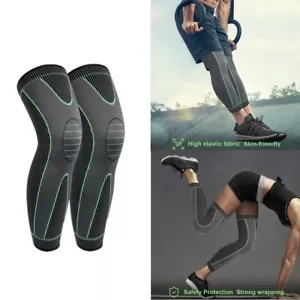Calze a compressione coscia ginocchio alto gamba antidolorifico supporto manica tutore calze - Foto 1 di 13