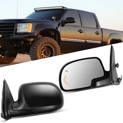 Espejos retrovisores para Chevy GMC 2003-2007 señal térmica eléctrica lado del pasajero + conductor Foto 1 de 4