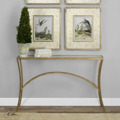 ALAYNA URBAN MODERN INSPIRED IRON XXL 48" CONSOLE SOFA TABLE UTTERMOST 24640 - Image 1 of 3