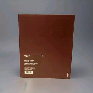Poppin Poly Twin-Pocket Folder Letter Size Holds 100 Sheets  9.5x11.75 New  - Picture 1 of 2
