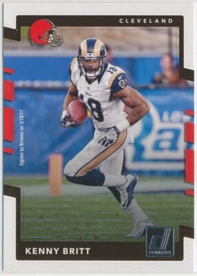 2017 Panini Donruss Football Kenny Britt #81 Cleveland Browns - Image 1 of 2