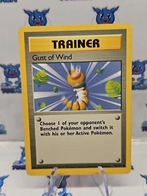 Gust Of Wind 93/102 Base Set Pokemon - MP - Image 1 of 2