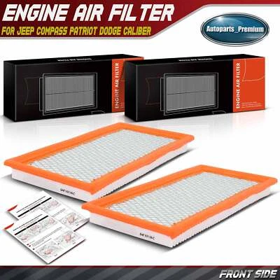 2x Engine Air Filter for Jeep Compass Patriot Dodge Caliber 2007 2008 2009 2010 - Image 1 of 4
